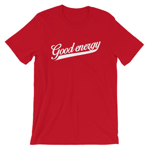 Good Energy Classic Logo White Print T-Shirt